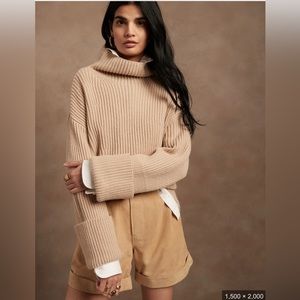 Banana Republic oversized merino-cashmere sweater